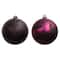 2 Pack 6" Black & Purple Glitter Shatterproof Ball Ornaments by Ashland®